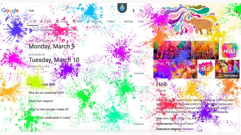 होळी निमित्त Googleची मजेदार ट्रिक होळी निमित्त Googleची मजेदार ट्रिक