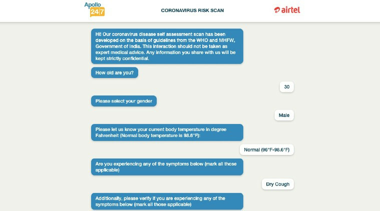 Coronavirus concerns : Here are some chatbots that can help