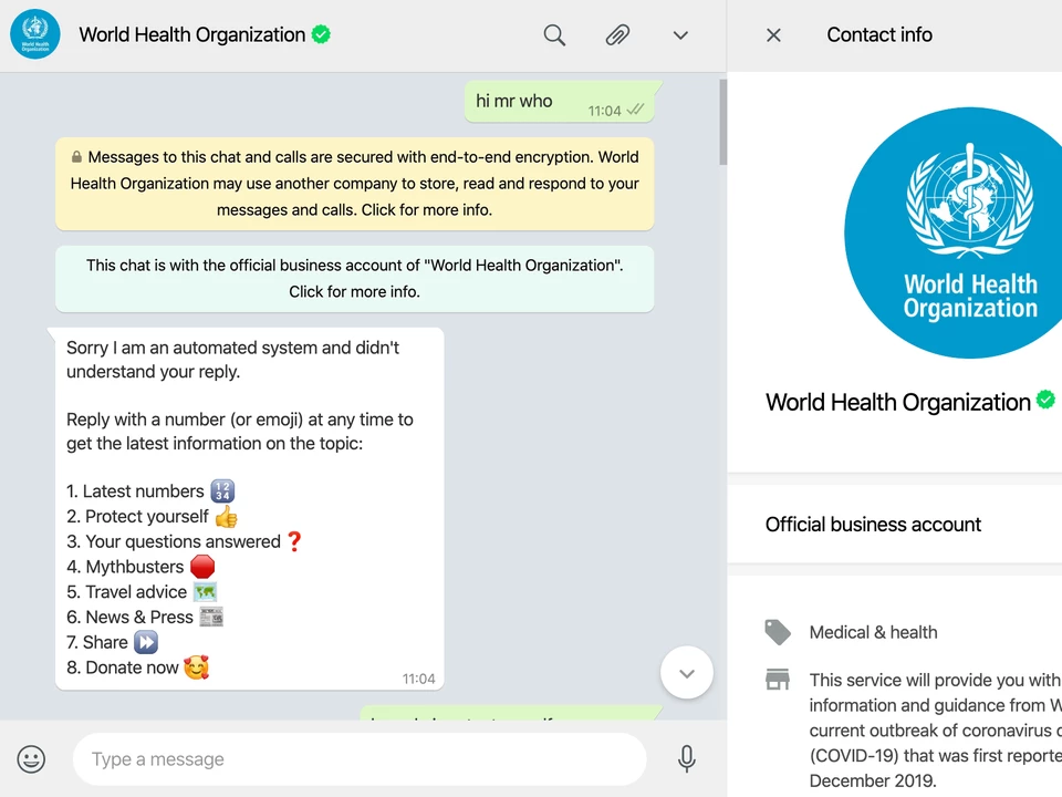 Coronavirus concerns : Here are some chatbots that can help