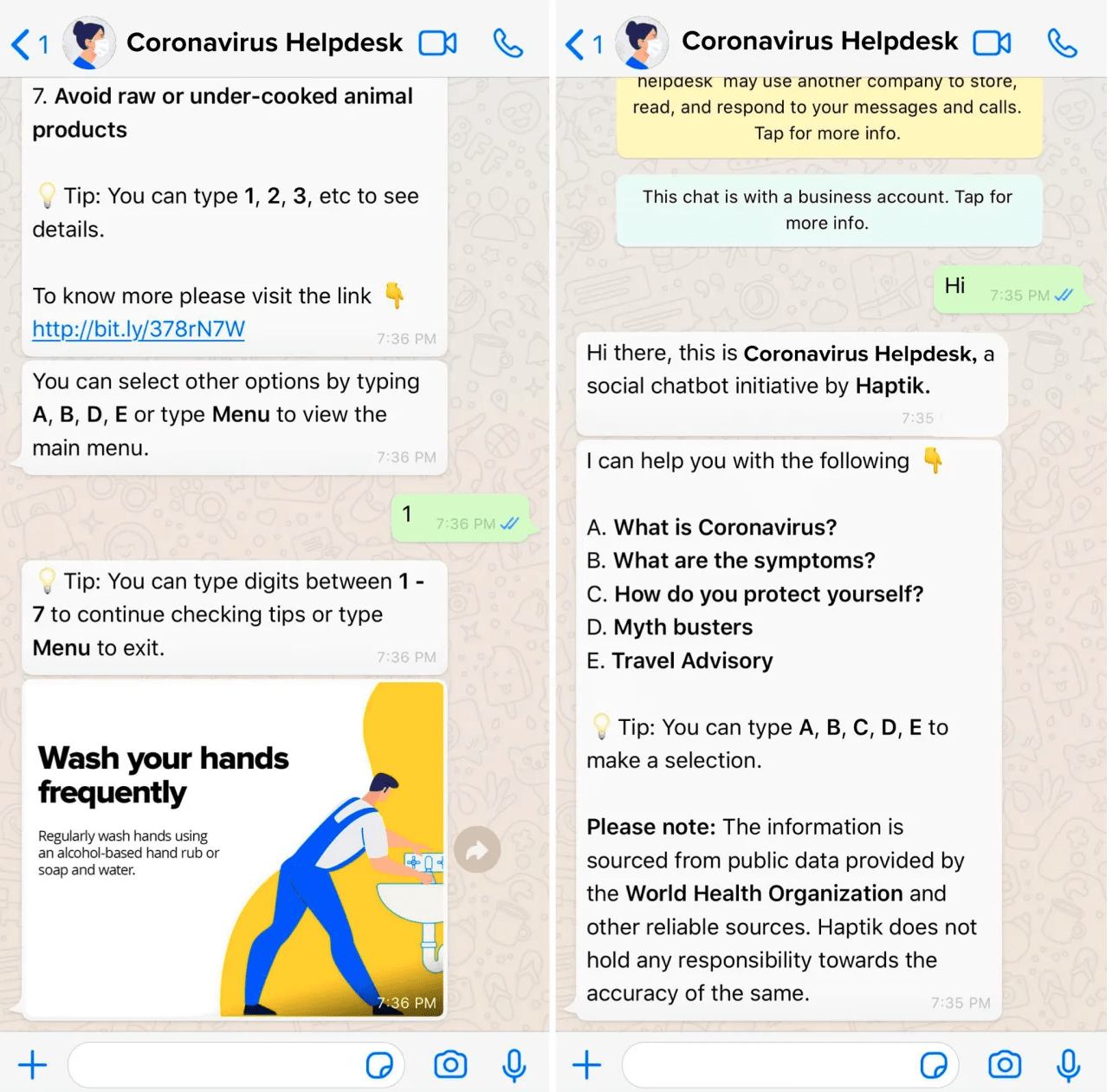 Coronavirus concerns : Here are some chatbots that can help