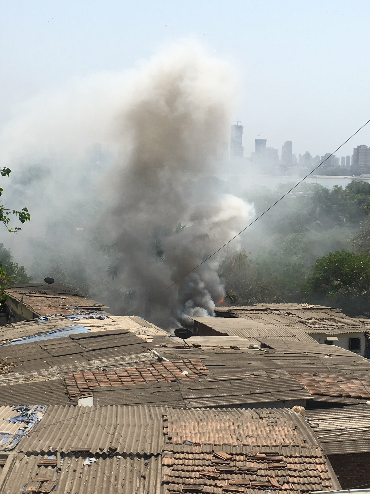 Massive fire breaks out as four cylinders blast near Bandra's Mount Mary church