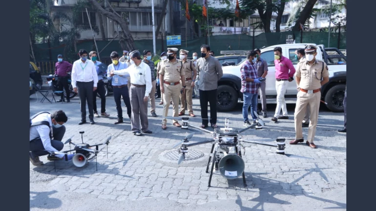 Eyes in the skies: Mumbai Police to monitor dense areas with drones Eyes in the skies: Mumbai Police to monitor dense areas with drones