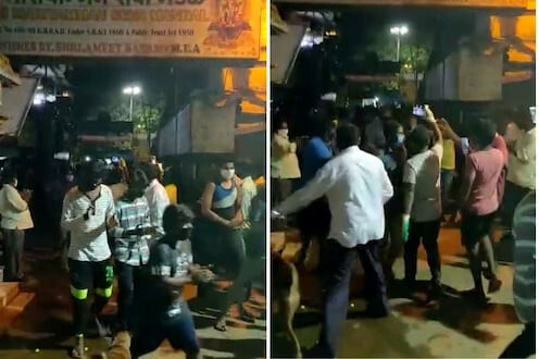 सोशल डिस्टन्सिंगचे तीनतेरा, कोरोनातून बरा झालेल्याची काढली मिरवणूक