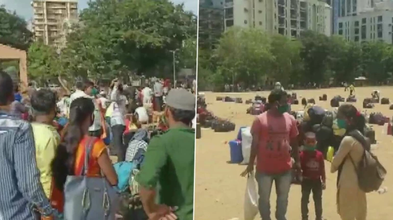 बांद्रा के बाद कांदिवली में जमा हुए हजारों मजदूर