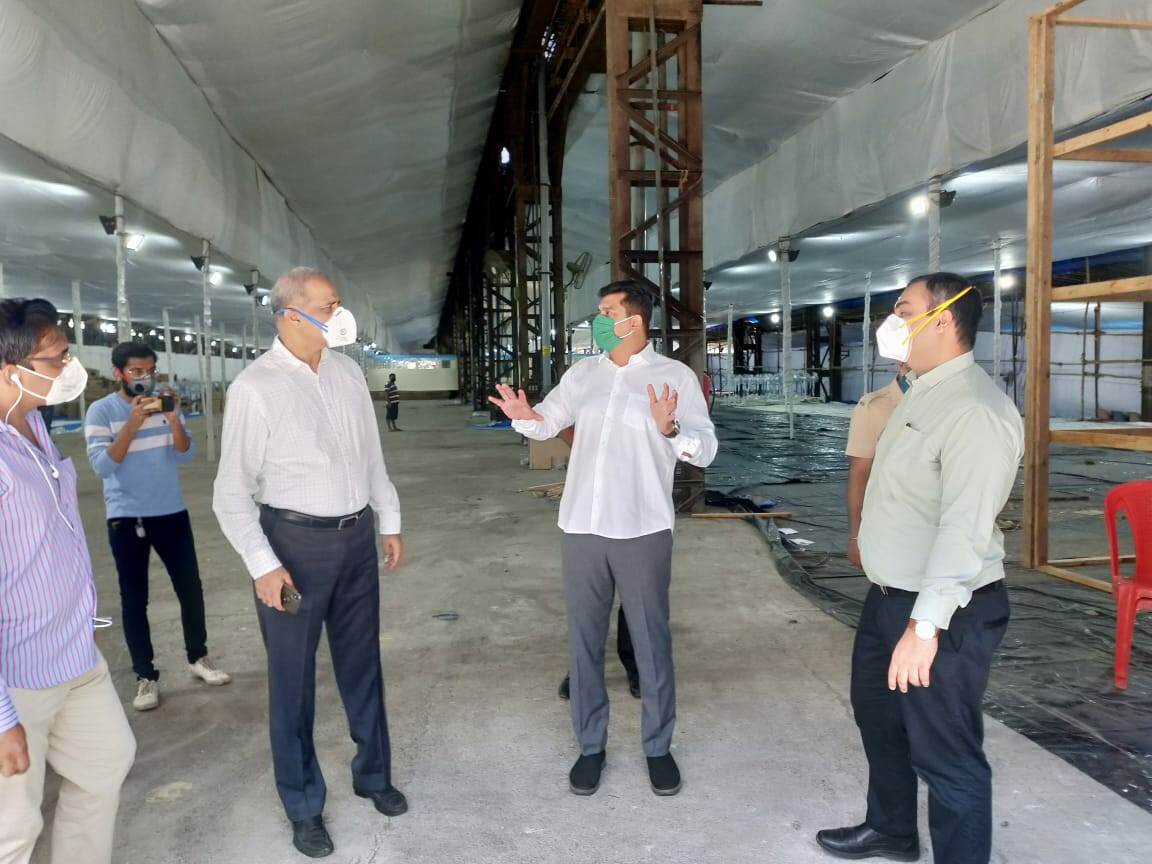 Mumbai's Guardian Minister Aslam Shaikh inspects 800-bed jumbo facility at Byculla's Richardson and Cruddas