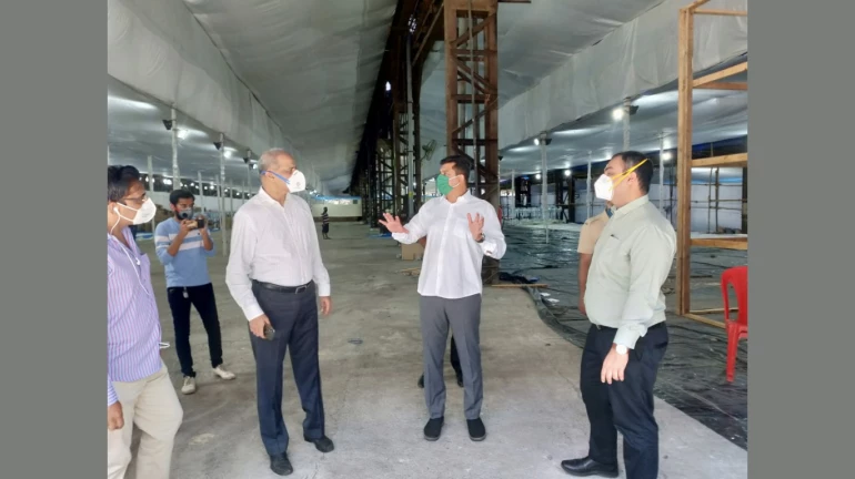 Mumbai's Guardian Minister Aslam Shaikh inspects 800-bed jumbo facility at Byculla's Richardson and Cruddas Mumbai's Guardian Minister Aslam Shaikh inspects 800-bed jumbo facility at Byculla's Richardson and Cruddas