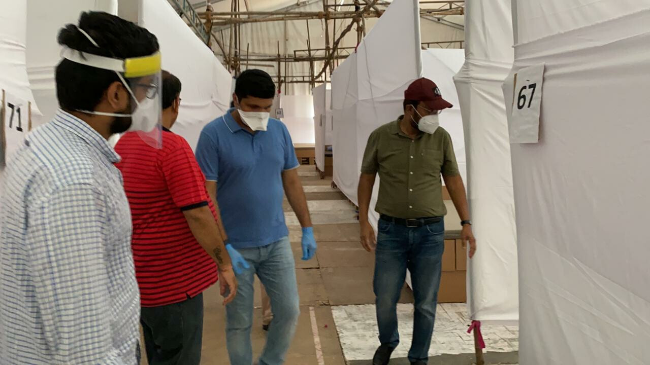 धारावीतील २०० खाटांचं 'कोविड' विशेष रुग्णालयाचे काम पूर्ण