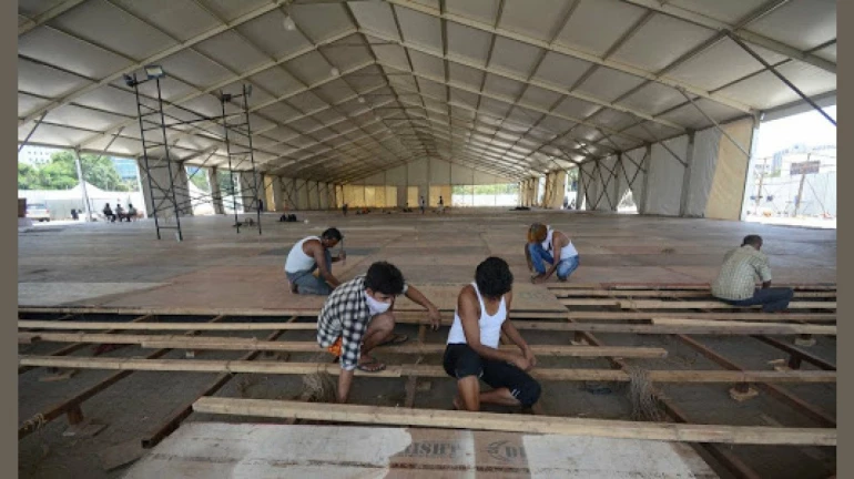 Cyclone Nisarga: Patients vacated out of COVID care facility at BKC Cyclone Nisarga: Patients vacated out of COVID care facility at BKC