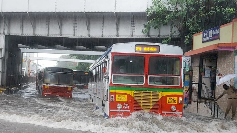पाणी साचल्यामुळं बेस्ट बसच्या मार्गात बदल पाणी साचल्यामुळं बेस्ट बसच्या मार्गात बदल
