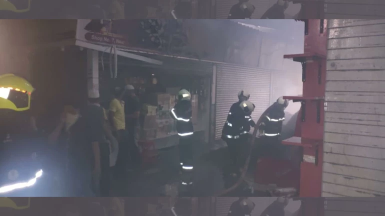 Fire breaks out at Mumbai's Crawford Market Fire breaks out at Mumbai's Crawford Market
