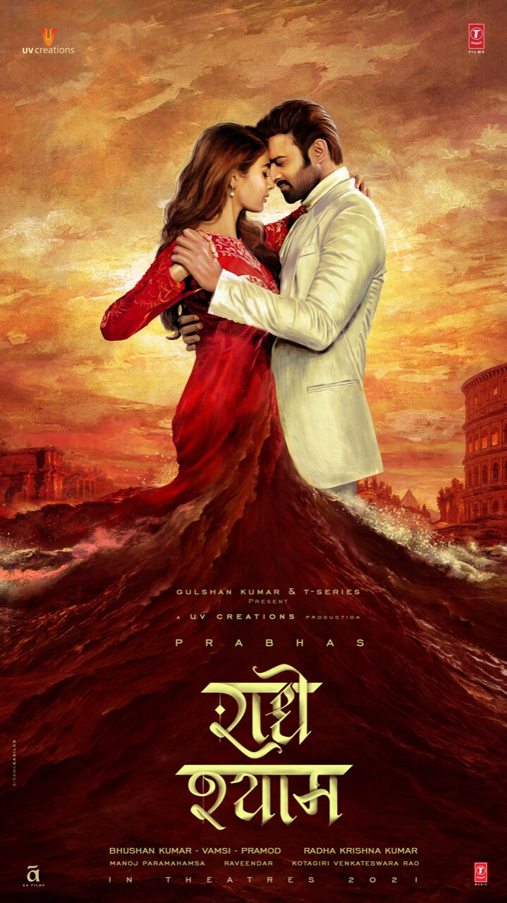 Prabhas releases the poster of his upcoming film 'Radhe Shyam'