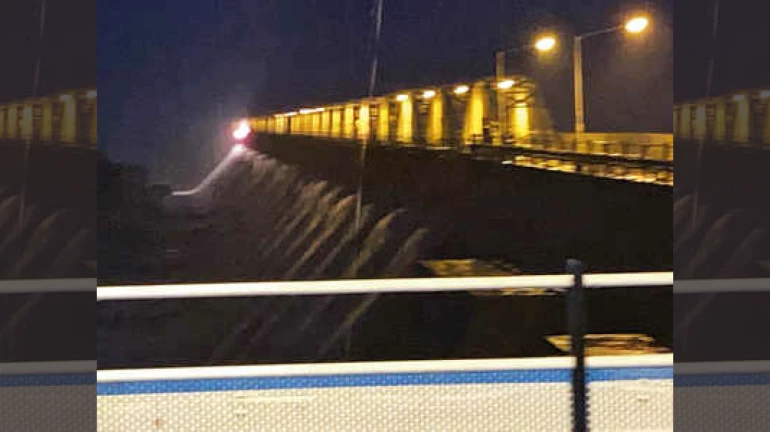 मुंबईला पाणीपुरवठा करणारे तानसा तलाव ओव्हरफ्लो मुंबईला पाणीपुरवठा करणारे तानसा तलाव ओव्हरफ्लो