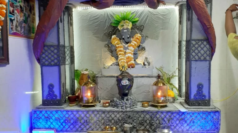 पुरातन शिवमंदिरात अवतरला घरगुती बाप्पा पुरातन शिवमंदिरात अवतरला घरगुती बाप्पा