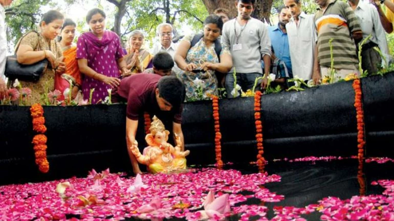 गणपती विसर्जनासाठी अंधेरी, भांडुपमध्ये सर्वाधिक कृत्रिम तलाव गणपती विसर्जनासाठी अंधेरी, भांडुपमध्ये सर्वाधिक कृत्रिम तलाव
