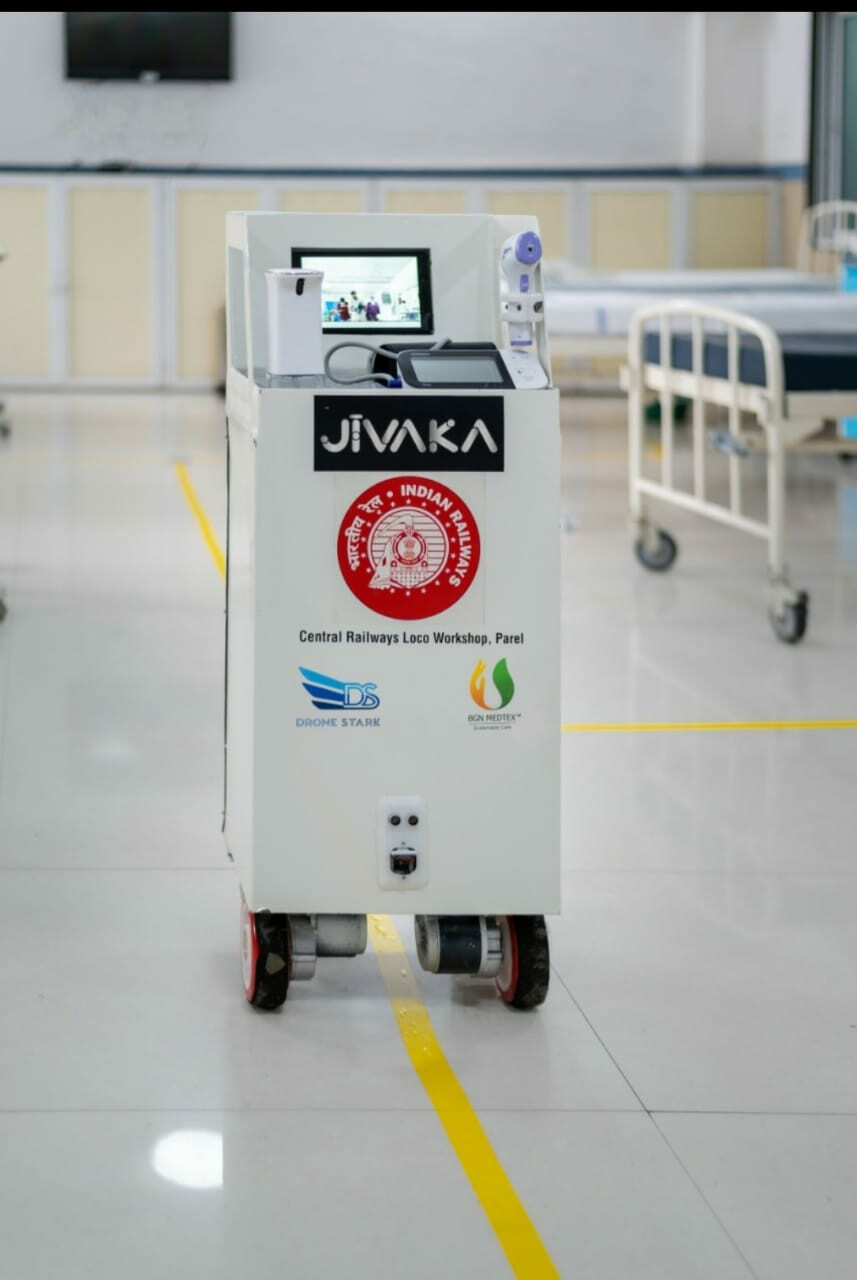 कोरोना रुग्णांना सुविधा पुरविण्यासाठी मध्य रेल्वेचा मेडी-बोट रोबोट तयार