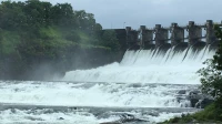 भारी बारिश से बारवी डैम का जलस्तर बढ़ा भारी बारिश से बारवी डैम का जलस्तर बढ़ा