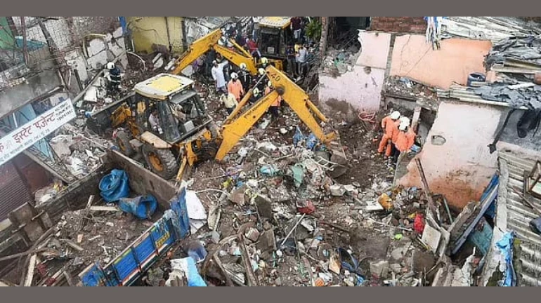 Portion Of Ground Plus Five Storey Building At Kalbadevi Collapses