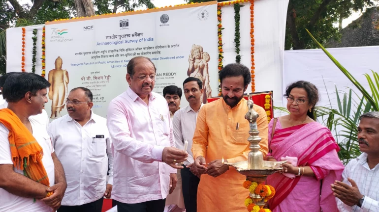 Mumbai: Inauguration of public amenities at Kanheri Caves in Borivali's SGNP