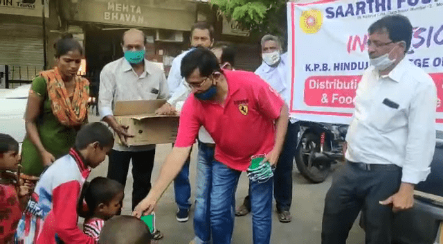 Students of KPB Hinduja College of Commerce organise a social initiative to help the needy