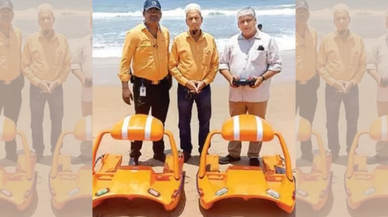 Mumbai Rains: Lifeguard Drones Trials Conducted At Juhu Beach Mumbai Rains: Lifeguard Drones Trials Conducted At Juhu Beach