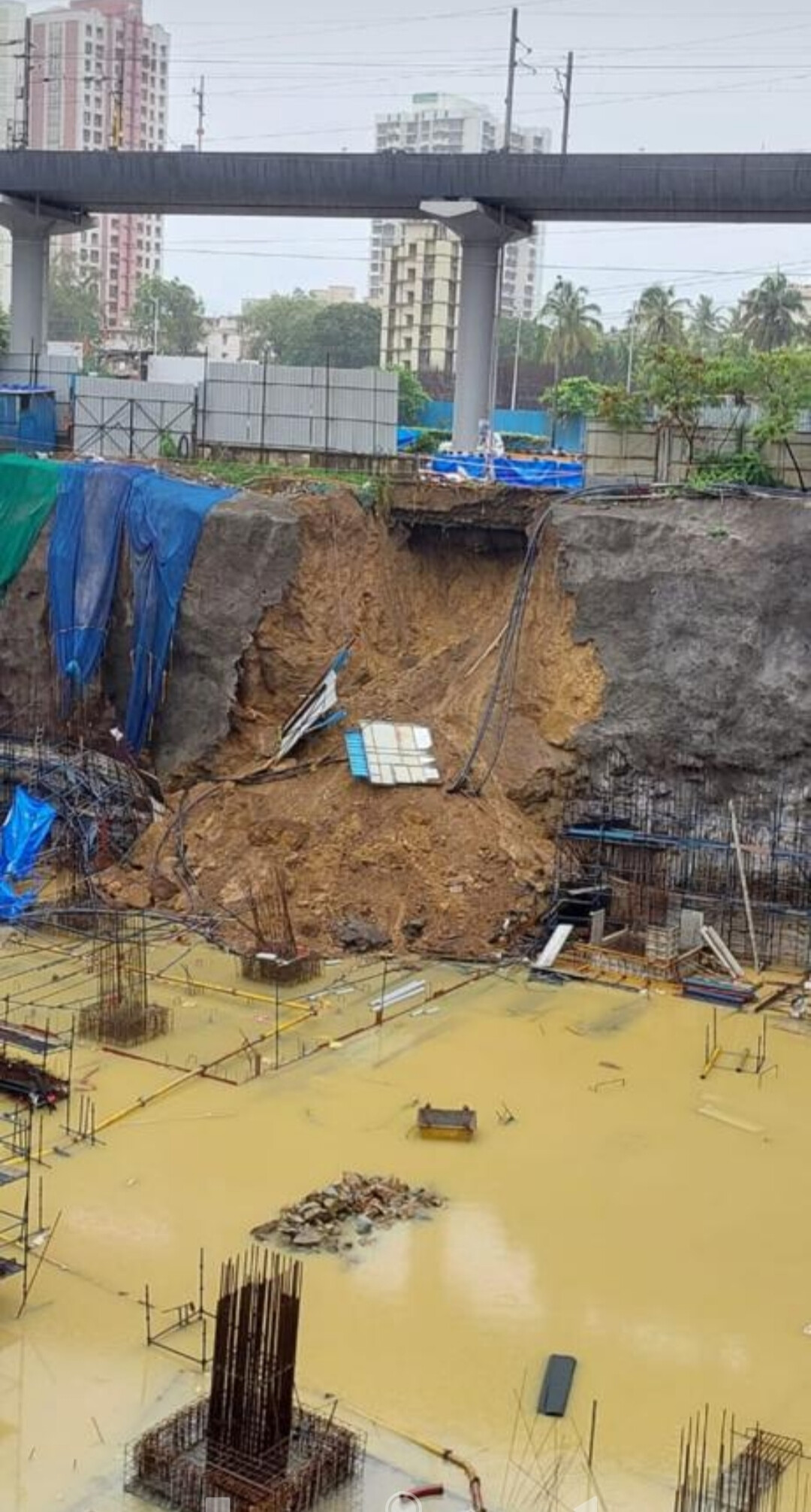 Magathane Metro Station Mishap: Builder booked after road caves-in, Entry & Exit Closed