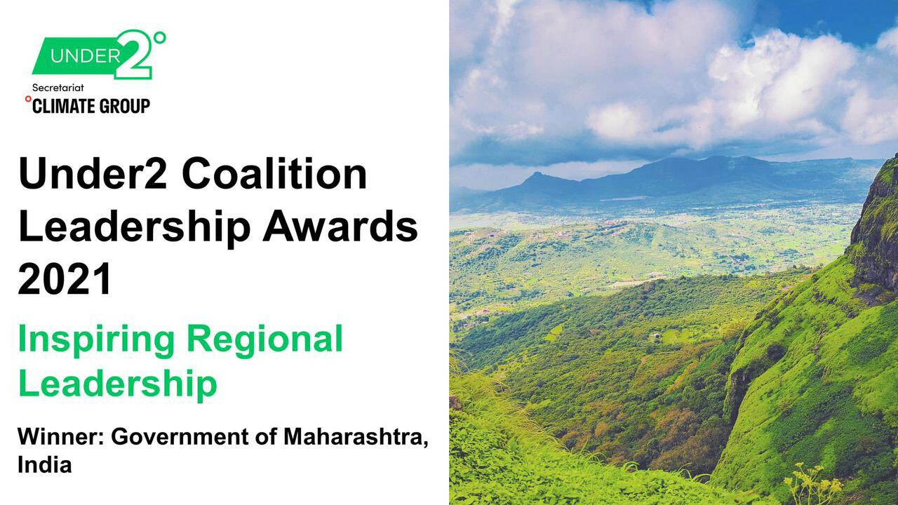 Maharashtra Receives Award from Under2 Coalition for Climate Action