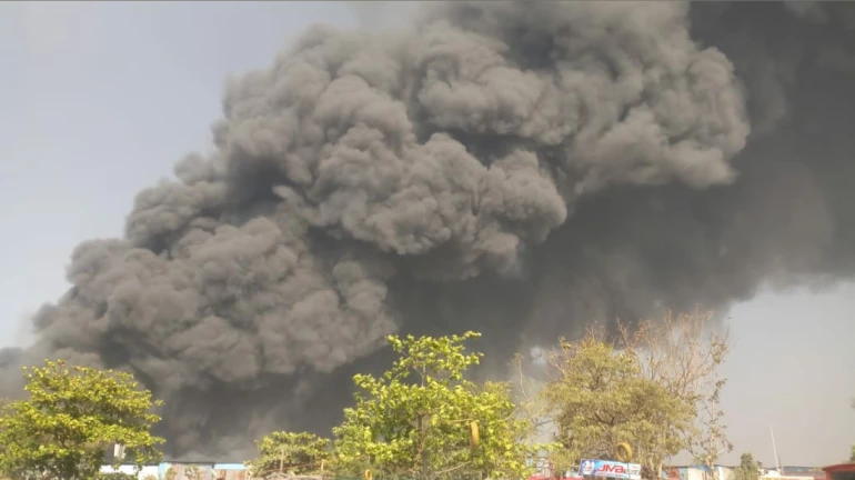 Massive fire at Mankhurd scrapyard fire doused after 20 hours; one firefighter injured Massive fire at Mankhurd scrapyard fire doused after 20 hours; one firefighter injured