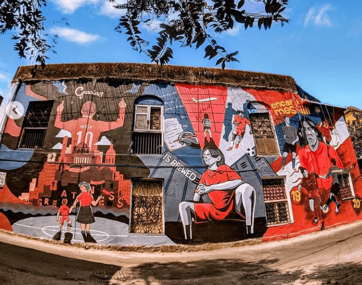 Budweiser celebrates Lionel Messi's journey through murals at Bandra