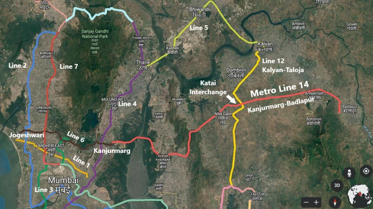 बदलापुर-कांजुरमार्ग के निवासियों के लिए मेट्रो 14 लाइन पर विचार शुरु