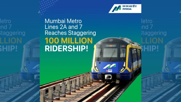Mumbai Metro 2A & 7 Ridership Crosses 10-crore Mark Mumbai Metro 2A & 7 Ridership Crosses 10-crore Mark