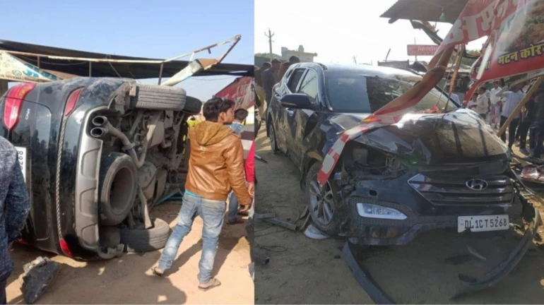 भारतीय संघाचे माजी कर्णधार मोहम्मद अझरुद्दीन यांच्या गाडीचा अपघात भारतीय संघाचे माजी कर्णधार मोहम्मद अझरुद्दीन यांच्या गाडीचा अपघात