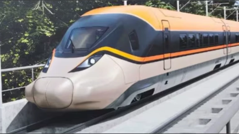 First Look of India’s Mumbai-Ahmedabad Bullet Train Unveiled First Look of India’s Mumbai-Ahmedabad Bullet Train Unveiled