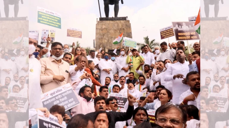 Maharashtra Congress Stages Protest Against Prime Minister Narendra Modi