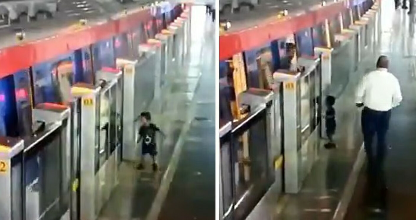 सतर्क मेट्रो स्टाफ ने बचाई 2 साल से बच्चे की जान