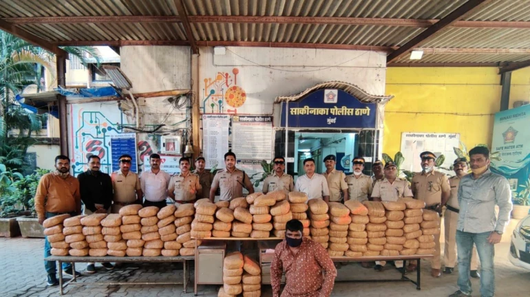 मुंबई : साकीनाका से करीब 52 लाख का गांजा बरामद मुंबई : साकीनाका से करीब 52 लाख का गांजा बरामद