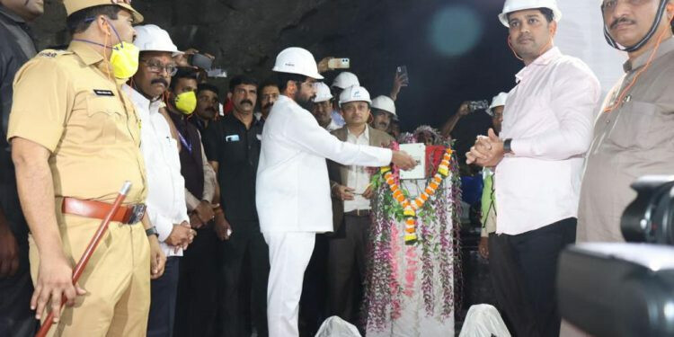 मुंब्रा से ऐरोली टनल के लेफ्ट साइड रूट का काम पूरा