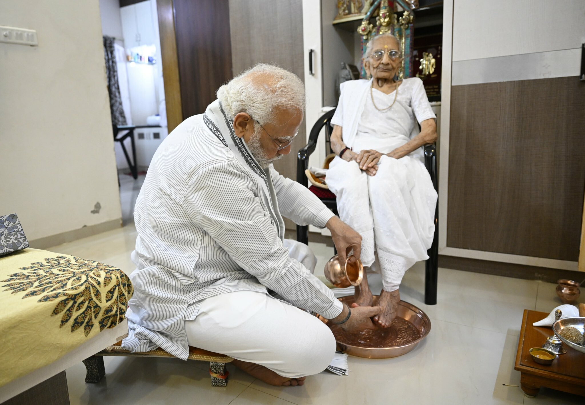 PM Modi's mother 'Heeraba Modi' enters hundredth year