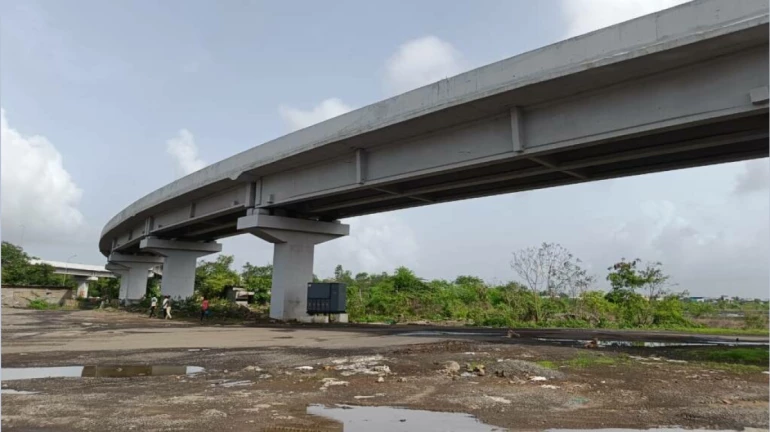 Navi Mumbai: Karal to Singapore Port flyover completed; Will open for traffic in August Navi Mumbai: Karal to Singapore Port flyover completed; Will open for traffic in August