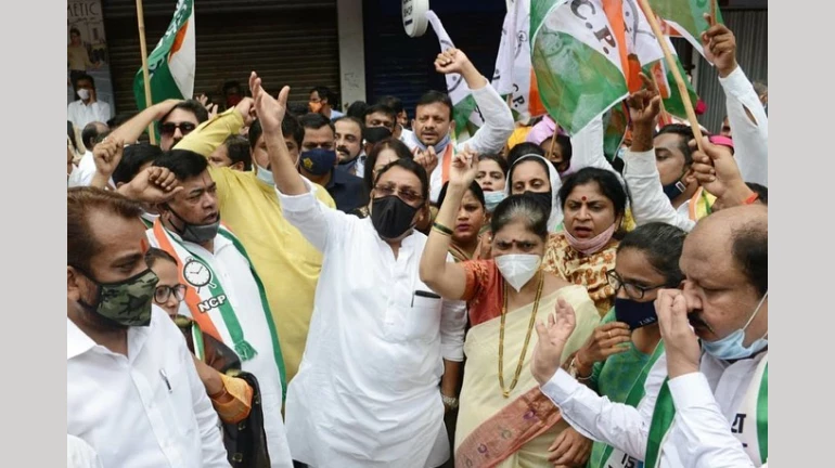 Bharat Bandh: No significant impact in Mumbai; Non-BJP parties support protests Bharat Bandh: No significant impact in Mumbai; Non-BJP parties support protests