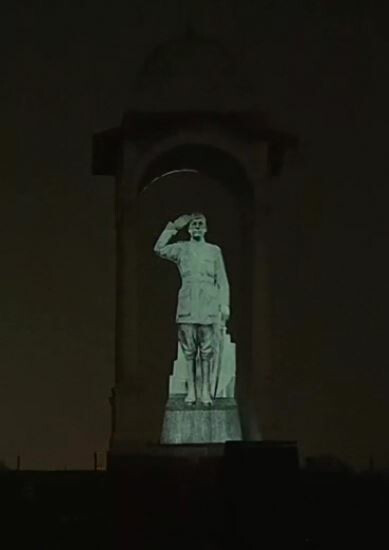 Hologram statue of Netaji Subhas Chandra Bose unveiled