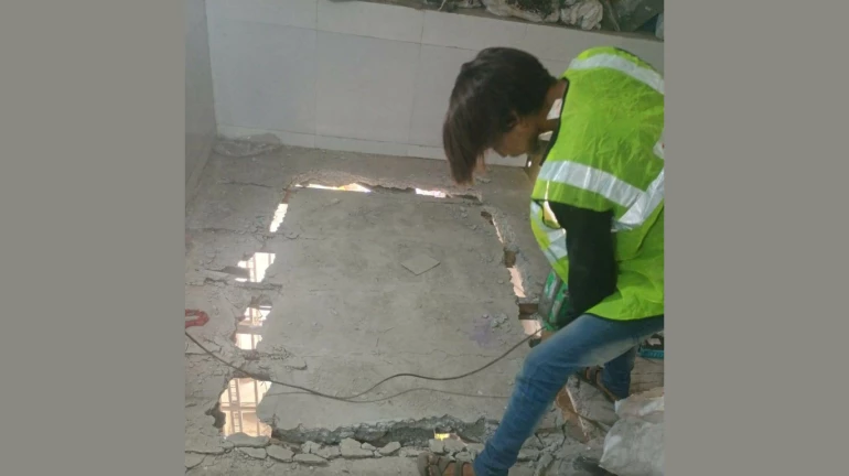 Navi Mumbai: NMMC razes unauthorised constructions in Koparkhairane division Navi Mumbai: NMMC razes unauthorised constructions in Koparkhairane division