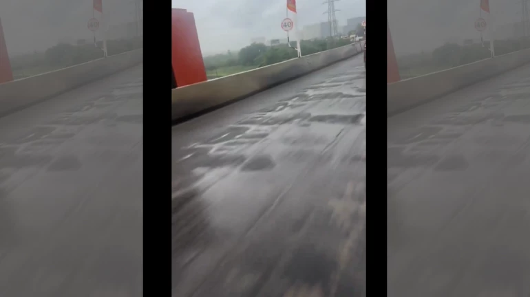 Newly Constructed Palava Flyover Becomes 'Skidding Zone' Days After Inauguration Newly Constructed Palava Flyover Becomes 'Skidding Zone' Days After Inauguration