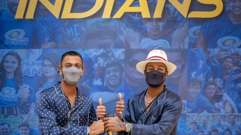 IPL 2021: Pandya brothers join Mumbai Indians camp in UAE
