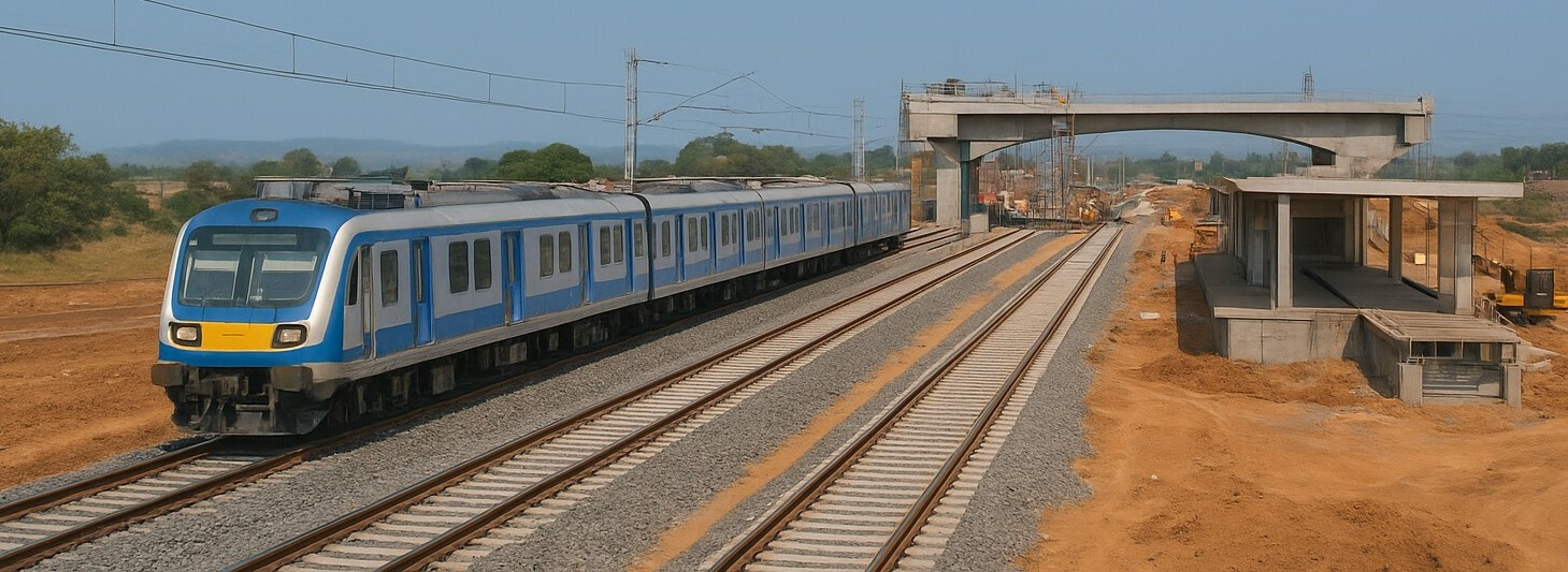 पनवेल-कर्जत सबअर्बन लाइन लगभग पूरी होने के कगार पर