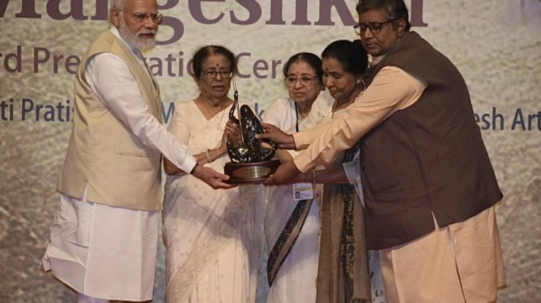 भारत रत्न लता मंगेशकर के नाम से पहला पुरस्कार मिलना मेरा सौभाग्य -  प्रधानमंत्री नरेंद्र मोदी