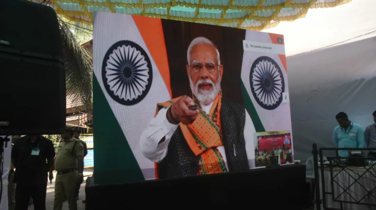 Mumbai: PM Narendra Modi digitally launches the renovation of 554 railway stations