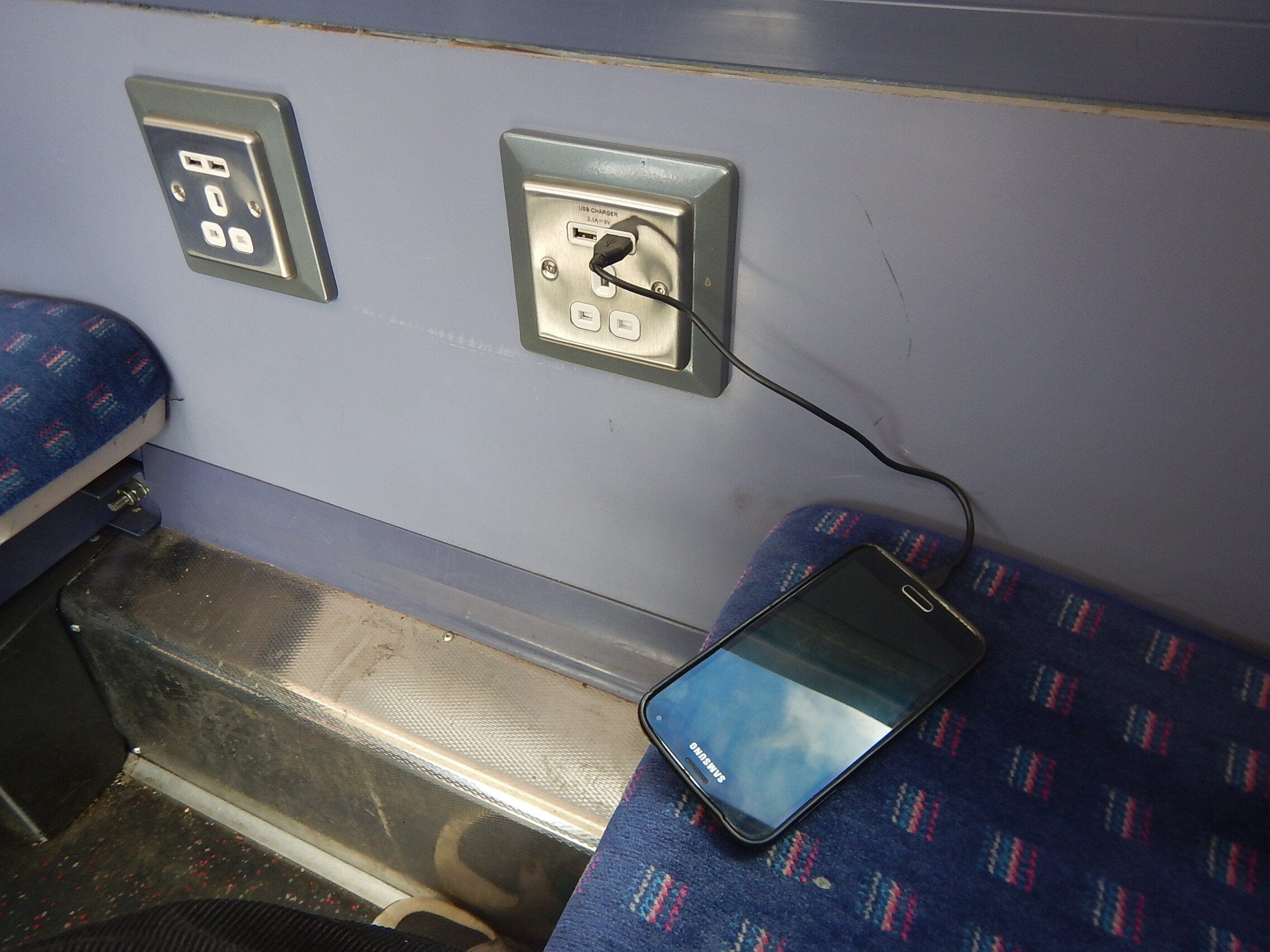 Now you cannot charge phones or laptops in the night on express trains
