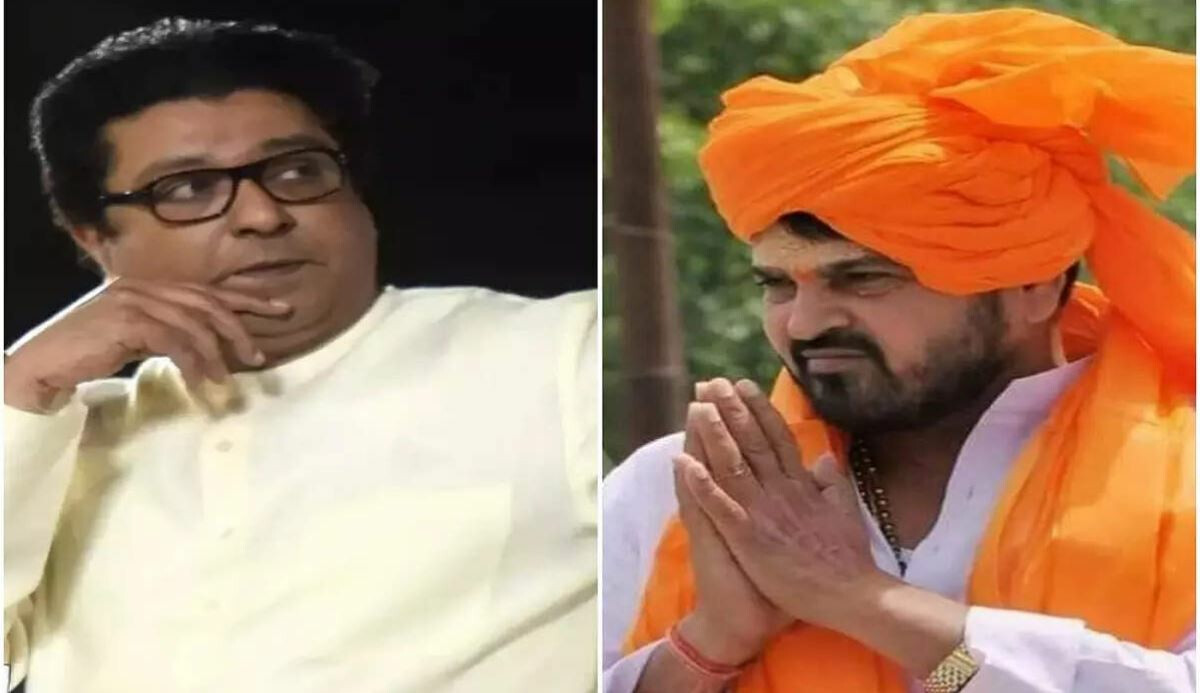 बृजभूषण सिंह  मुंबईत येण्याच्या चर्चांना उधाण, मनसेनं दिला 'हा' इशारा