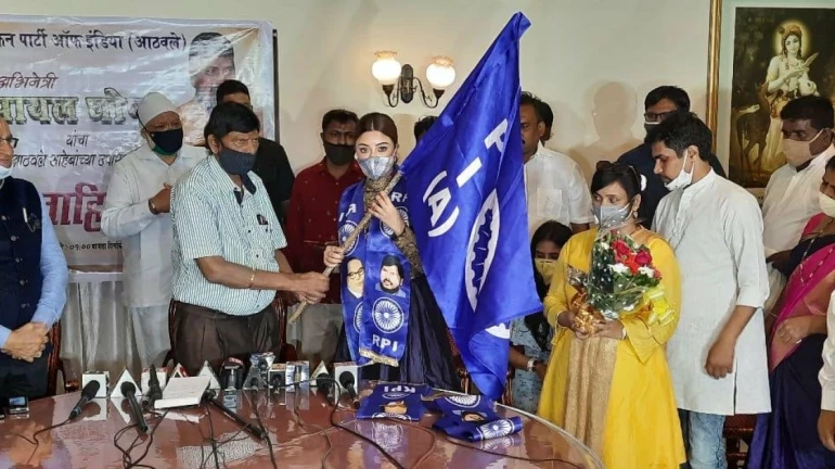 Actress Payal Ghosh joins Ramdas Athawale's RPI party Actress Payal Ghosh joins Ramdas Athawale's RPI party