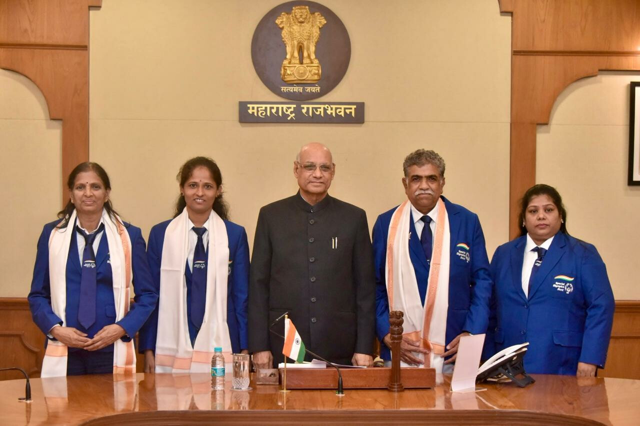 Mumbai: Maha Governor felicitates medallists from Berlin Special Olympics